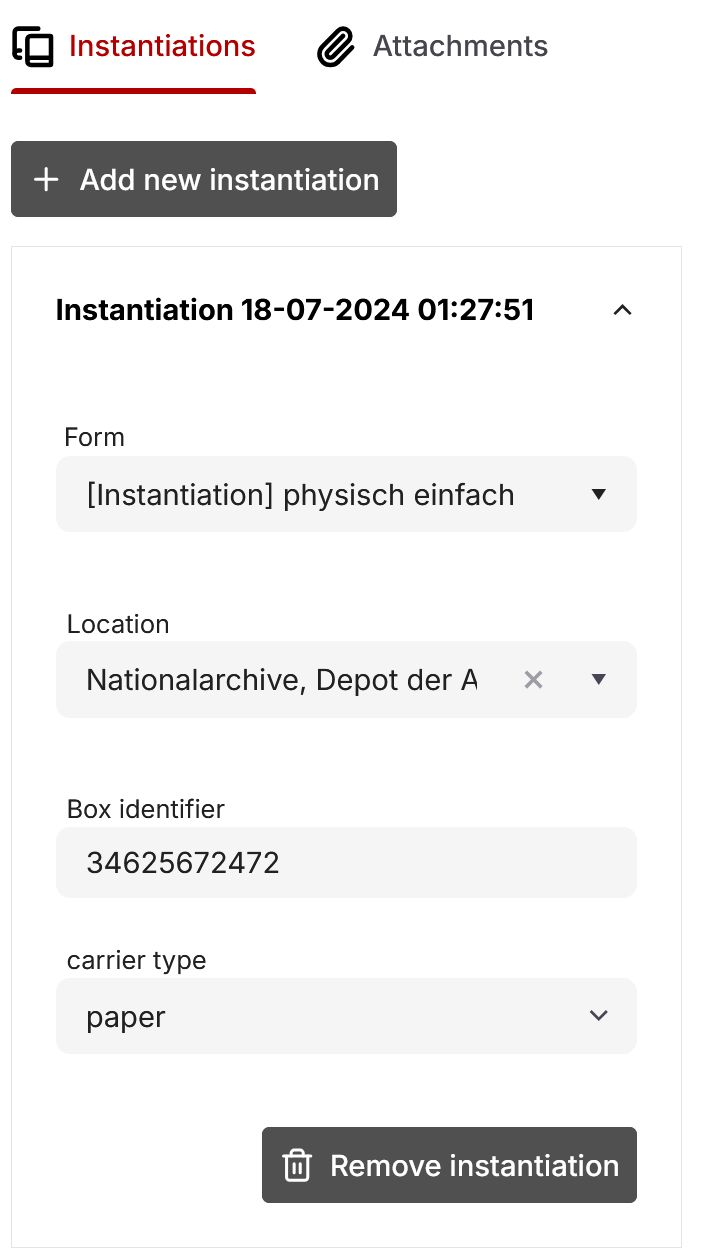 physical Instantiation