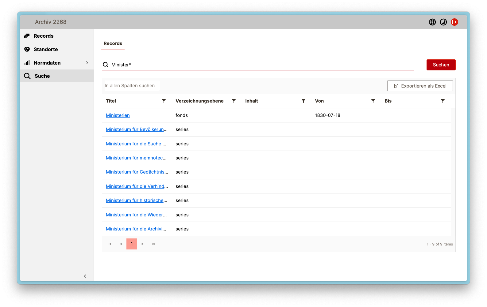 Search for „Minister” at the beginning of a word