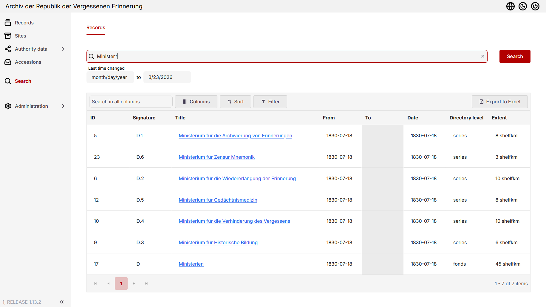 Search for „Minister” at the beginning of a word