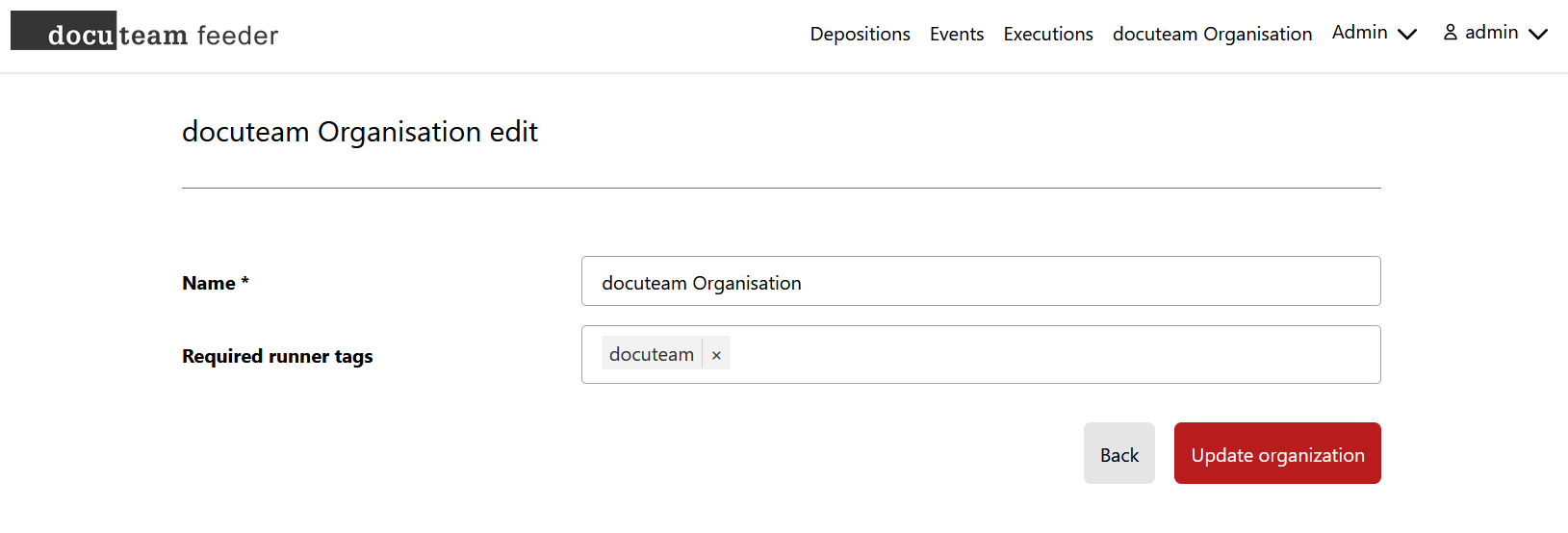 Add organization
