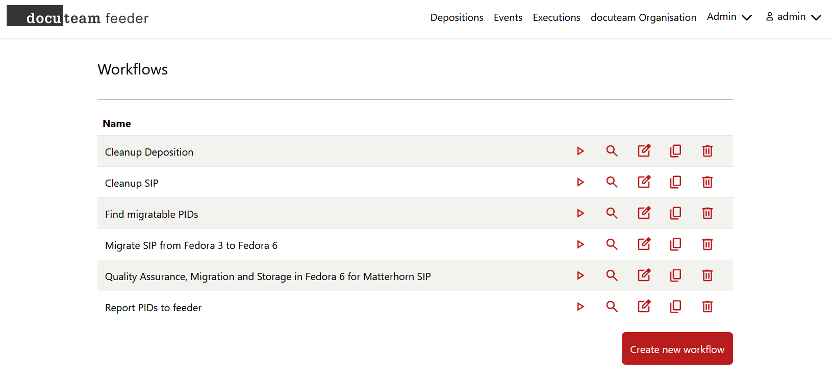 Workflows