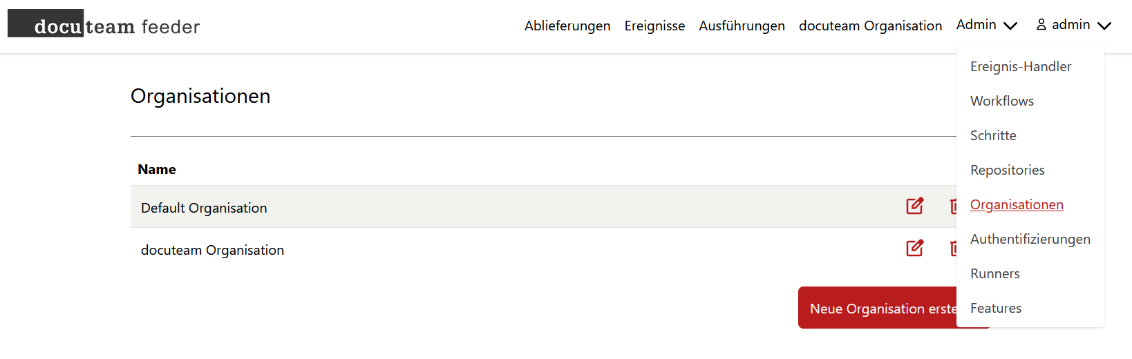 Mandant einrichten oder bearbeiten