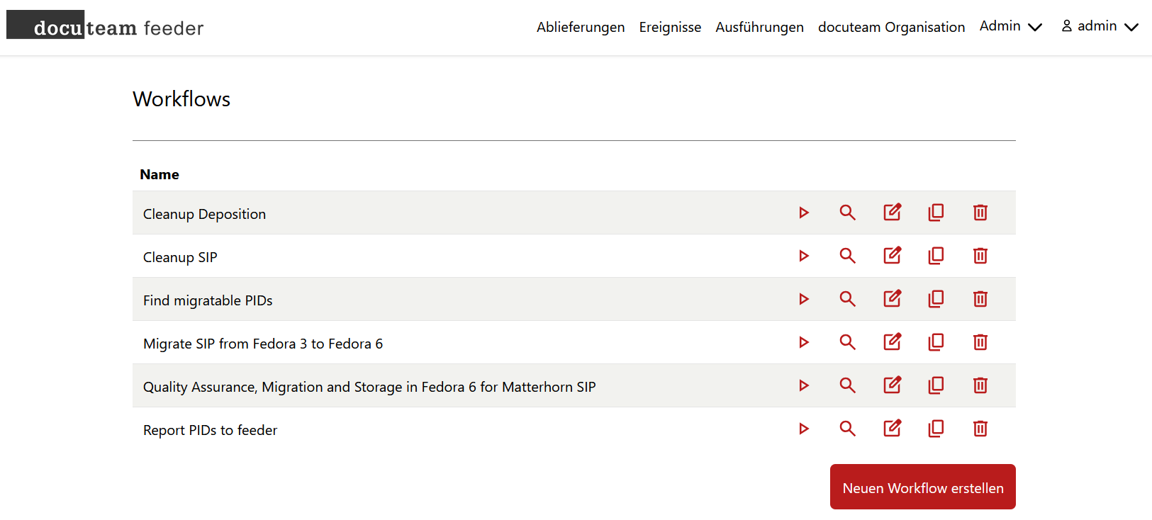 Workflows