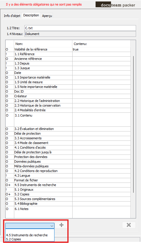 ajouter dynamiquement des champs de métadonnées