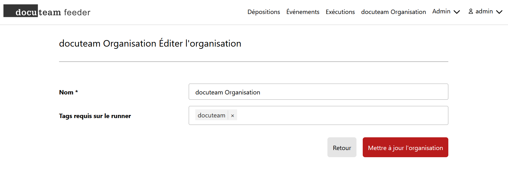 Gérer une organisation