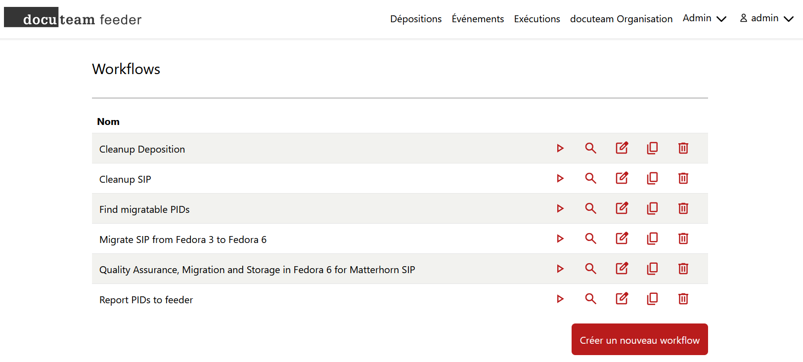Workflows